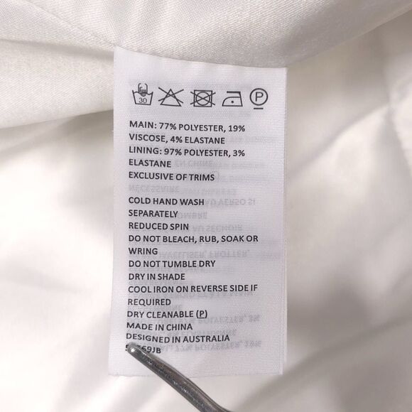 Bardot New Marcella Corset Blazer MEDIUM Orchid White Asymmetric Top Jacket - Picture 14 of 15